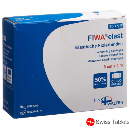 Smedico Fixierbinden Cellophan 6cmx4m Weiss 20 Stück buy online