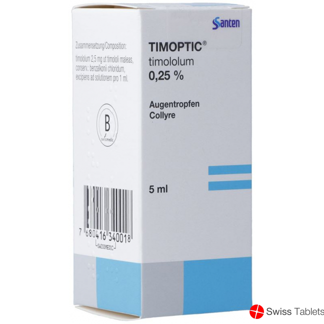 Timoptic Gd Opht 0.25% Fl 5 ml