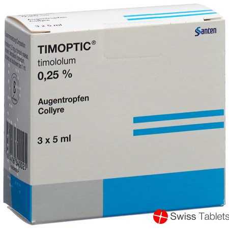 Timoptic Gd Opht 0.25% 3 Fl 5 ml