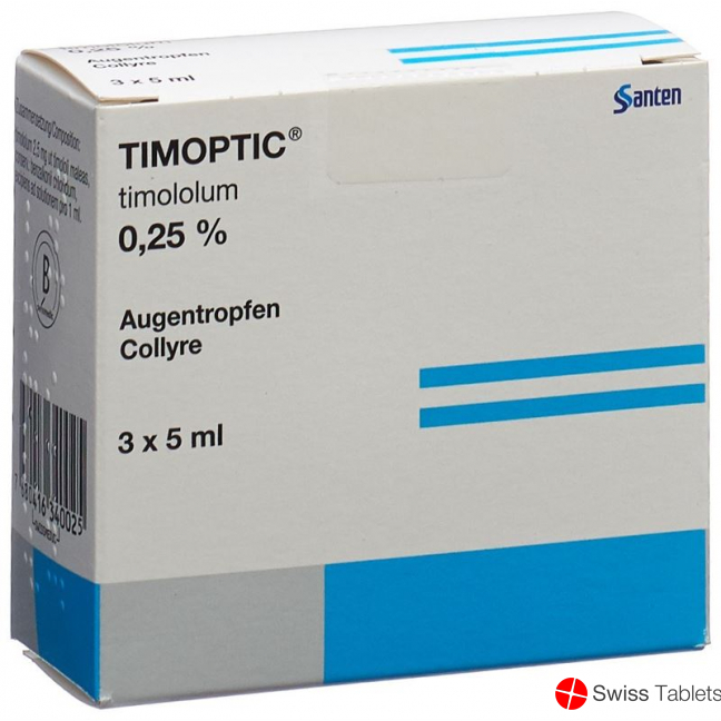 Timoptic Gd Opht 0.25% 3 Fl 5 ml