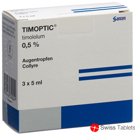 Timoptic 0.5% Gd Opht 3 Fl 5 ml