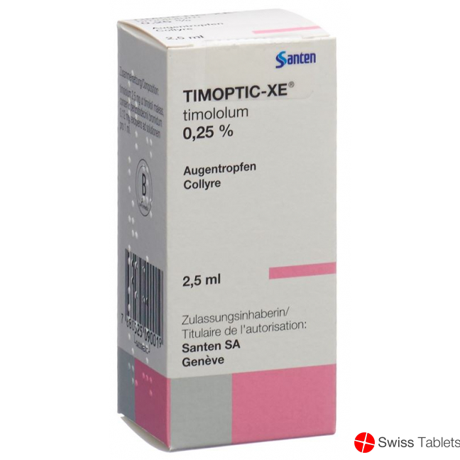 Timoptic-XE Gd Opht 0.25% Fl 2.5 ml