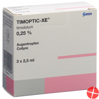 Timoptic-XE Gd Opht 0.25% 3 Fl 2.5 ml