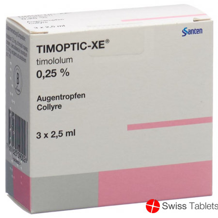 Timoptic-XE Gd Opht 0.25% 3 Fl 2.5 ml