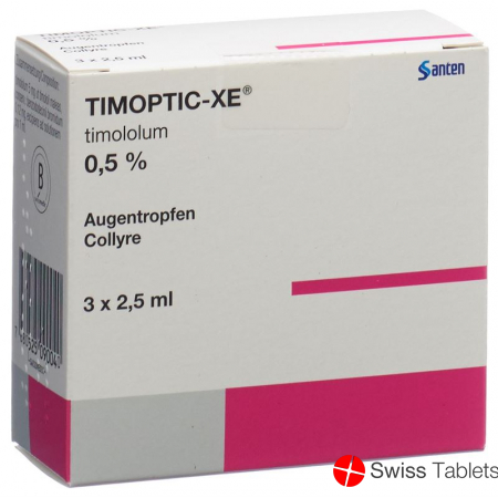 Timoptic-XE Gd Opht 0.5% 3 Fl 2.5 ml