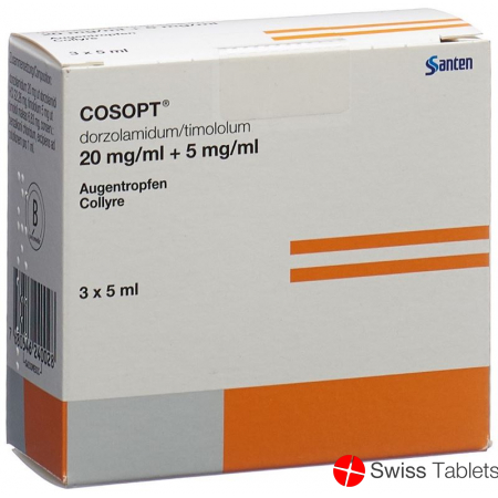 Cosopt Gd Opht sterile 3 Fl 5 ml