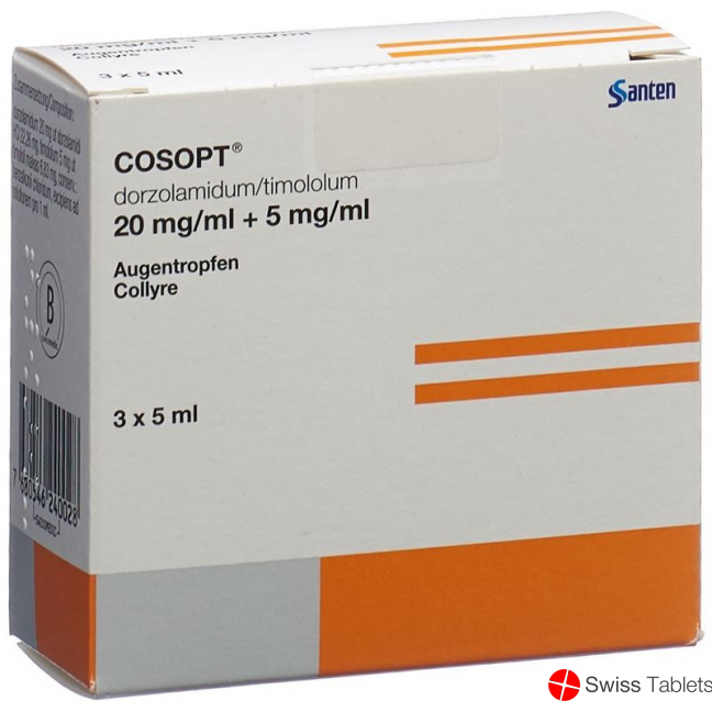 Cosopt Gd Opht sterile 3 Fl 5 ml