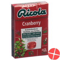 Ricola Cranberry herbal sweets without sugar with stevia Box 50 g