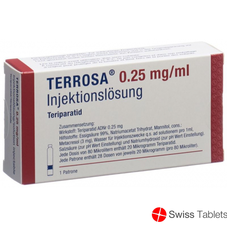 Terrosa Injektionslösung 250mcg/ml Patrone 2.4ml buy online