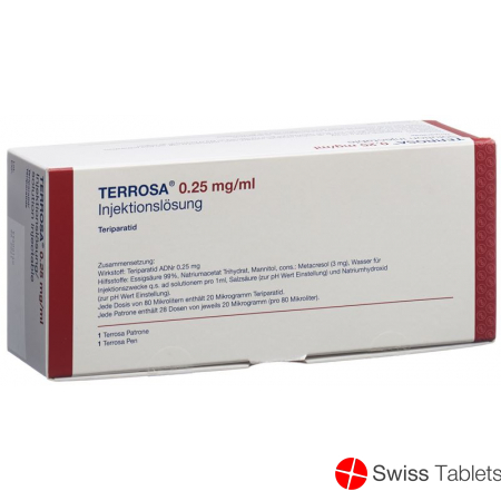 Terrosa Injektionslösung 250mcg/ml mit Pen Patrone 2.4ml buy online