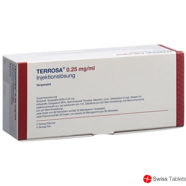 Terrosa Injektionslösung 250mcg/ml mit Pen Patrone 2.4ml buy online