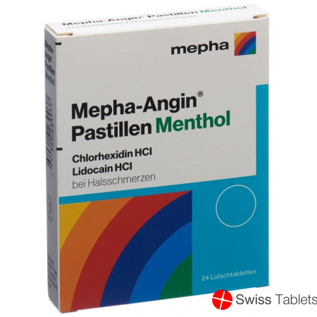 Mepha Angin lozenges Menthol 24 pcs