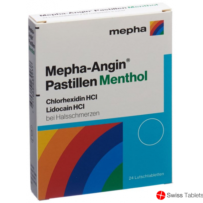 Mepha Angin lozenges Menthol 24 pcs