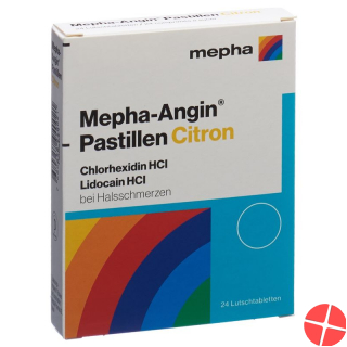 Mepha-angin Pastillen Citron 24 Stück