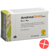 Andreadha Plus Omega-3 Vit D3+k2 Kapseln Vegan 60 Stück