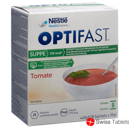 Optifast Soup tomato 8 bags 55g buy online