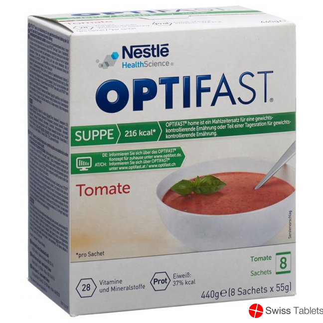 Optifast Soup tomato 8 bags 55g buy online