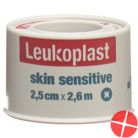 Leukoplast Skin Sensitive 2.5cmx2.6m Roll