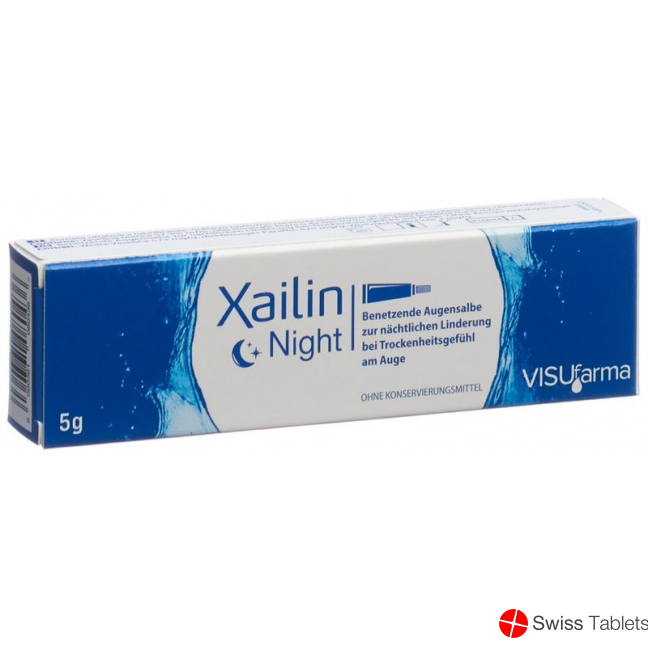 Xailin Night Benetzende Augensalbe 5g buy online