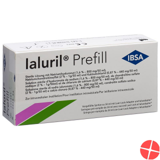 Ialuril prefill with luer lock adapter and Ialuadapter Fertspr 50 ml