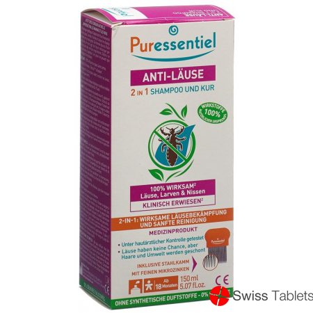 Puressentiel Anti-Lice Shampoo Mask +Comb 150 ml buy online