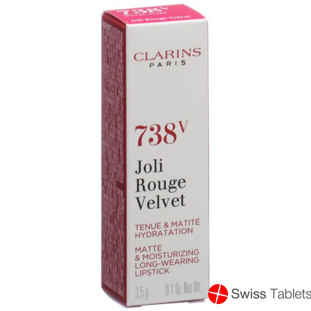 Clarins Joli Rouge Velvet No 738v buy online