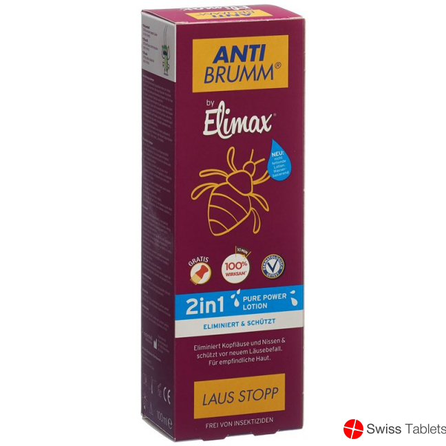 Anti Brumm By Elimax Louse Stopp 2in1 Pure Power Lotion 100ml buy online