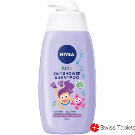 Nivea Kids 2in1 Shower & Shampoo Girl 500ml buy online