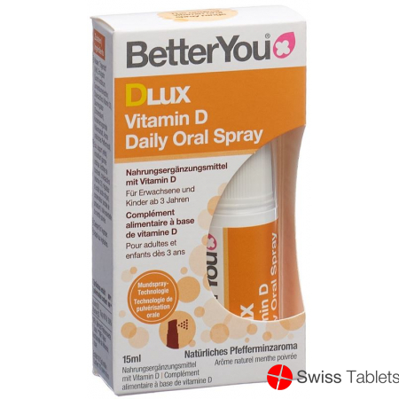 BetterYou DLux Vitamin D Daily Oral Spray 15ml buy online