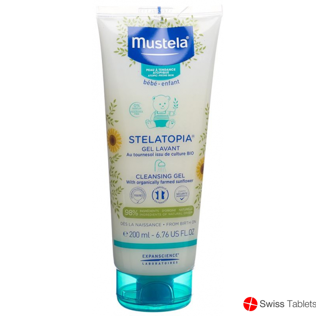 Mustela Stelatopia Waschcr Atopie Haut (n) 200ml buy online