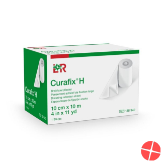 Curafix H wide fixing plaster 10cmx10m roll