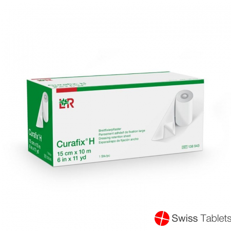 Curafix H wide fixing plaster 15cmx10m roll buy online