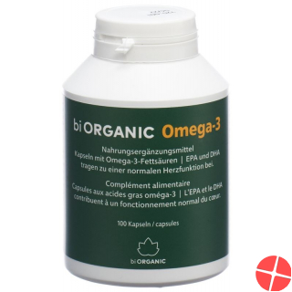 Biorganic Omega-3 Kapseln F/d Dose 100 Stück