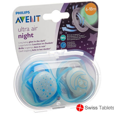 Avent Philips Schnul Ultra Air Ni 6-18m Boy Ste/vo buy online