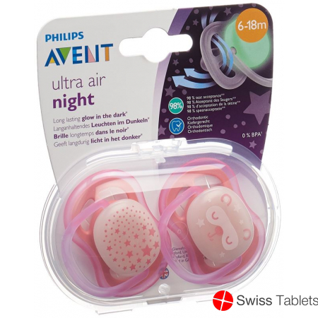 Avent Philips Schnul Ultra Air Ni 6-18m Gi Ste/kat buy online