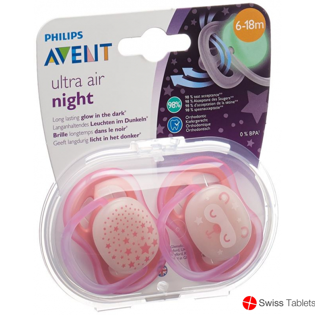 Avent Philips Schnul Ultra Air Ni 6-18m Gi Ste/kat buy online