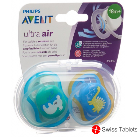 Avent Philips Schnul Ultra Air 18m+ Boy Dino/koala buy online
