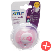 Avent Philips Schnuller Ultrasoft 0-6m Girl Deko