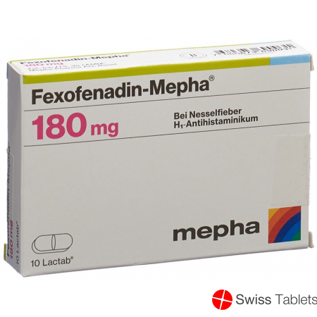 Fexofenadin Mepha Lactab 180mg 10 Stück buy online