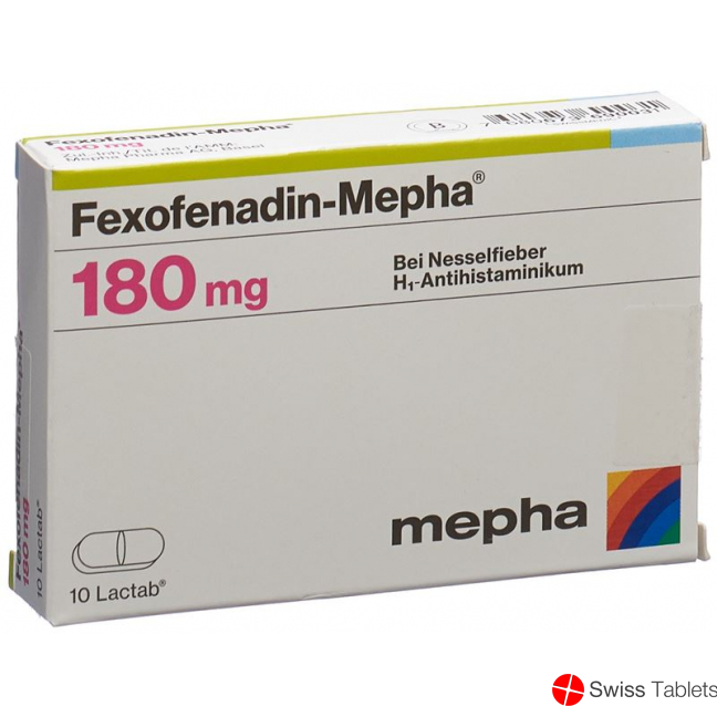 Fexofenadin Mepha Lactab 180mg 10 Stück buy online