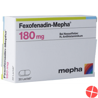 Fexofenadin Mepha Lactab 180mg 30 Stück Fexofenadin Mepha Lactab 180mg 30 Stück