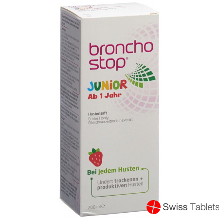 Bronchostop Junior cough syrup bottle 200ml buy online