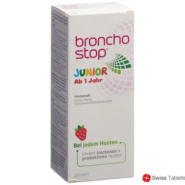 Bronchostop Junior cough syrup bottle 200ml buy online