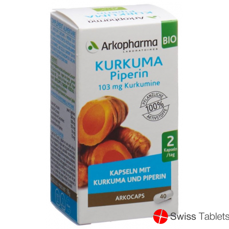 Arkocaps turmeric organic jar 40 capsules
