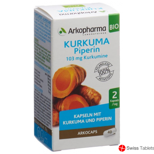 Arkocaps turmeric organic jar 40 capsules