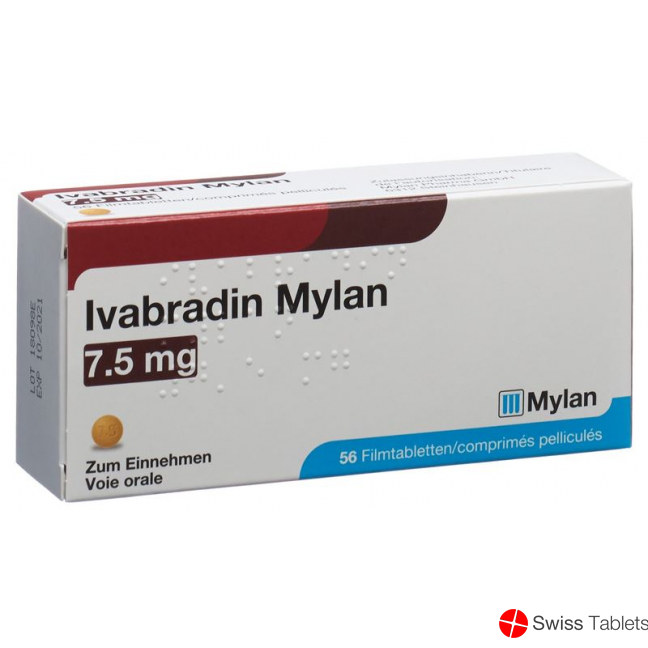 Ivabradin Mylan Filmtabletten 7.5mg 56 Stück buy online