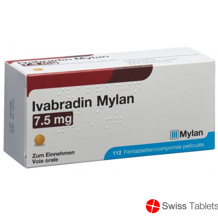 Ivabradin Mylan Filmtabletten 7.5mg 112 Stück buy online