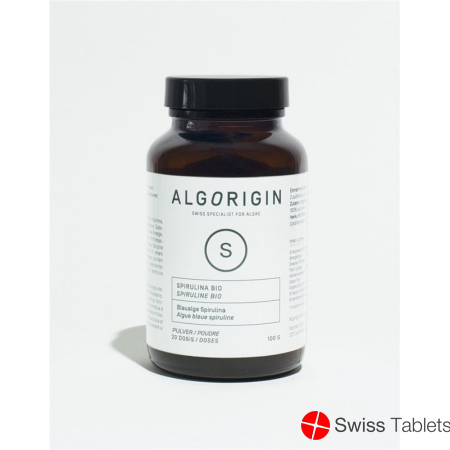 Algorigin Spirulina Pulver Bio Flasche 100g buy online