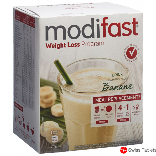 Modifast Programm Drink Banane 8x 55g buy online
