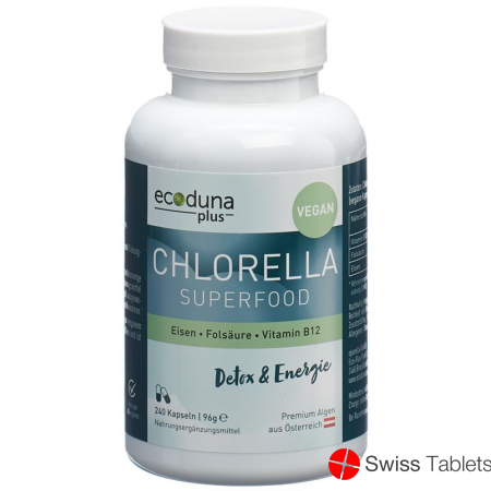 Ecoduna Plus Chlorella Kapseln Dose 240 Stück buy online